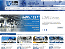 Tablet Screenshot of kingindustries.com